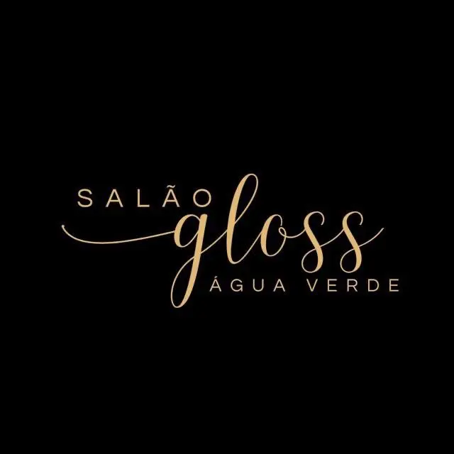 Salão gloss água verde logo